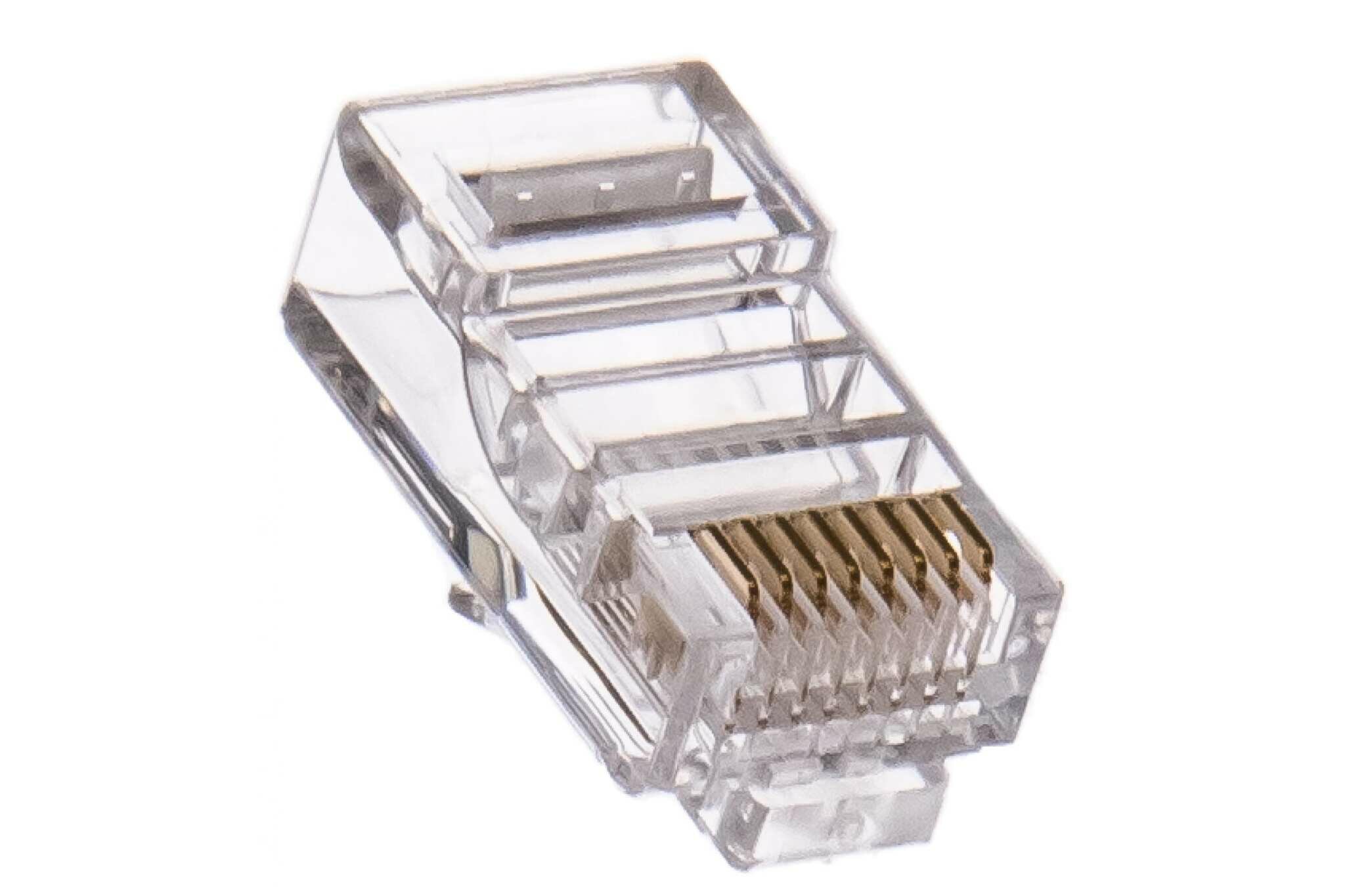 коннектор NIKOMAX RJ45/8P8C, cat.5e, 50мкд, неэкранированный, 100шт. - фото №3