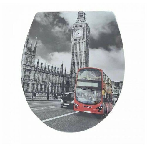 Сиденье для унитаза FLUMEN Лондон Стрит быстросъемное с микролифтом 5851₽