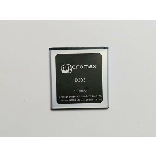 Аккумуляторная батарея для Micromax D303 Bolt 1300 mAh экран дисплей для micromax d303 bolt