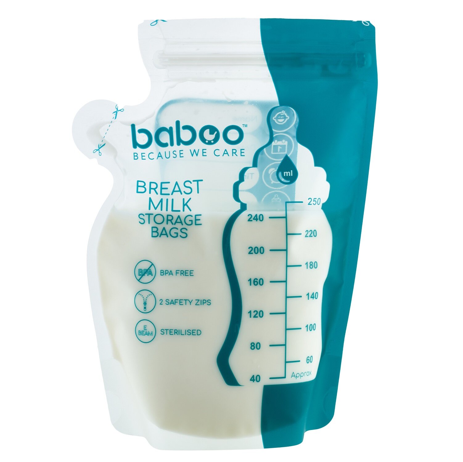 Пакеты для хранения грудного молока Baboo 25шт - фото №3
