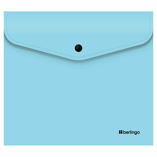 Папка-конверт на кнопке Berlingo Instinct А5+, 200мкм, аквамарин, (12шт.) папка конверт на кнопке berlingo instinct а5 200мкм аквамарин 12шт