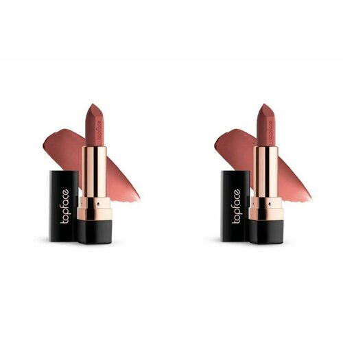 Topface Помада матовая устойчивая для губ Instyle Matte Lipstick, тон 20, 4 гр, 2 шт.