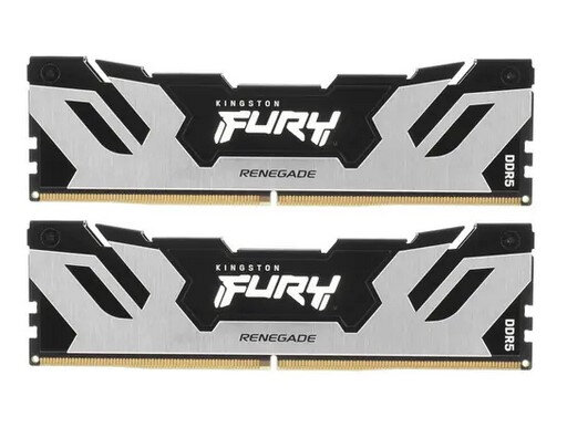 Оперативная память KINGSTON DDR5 64Gb (2x32Gb) 6000Mhz pc-48000 FURY Renegade Silver XMP CL32 1.35V (KF560C32RSK2-64)