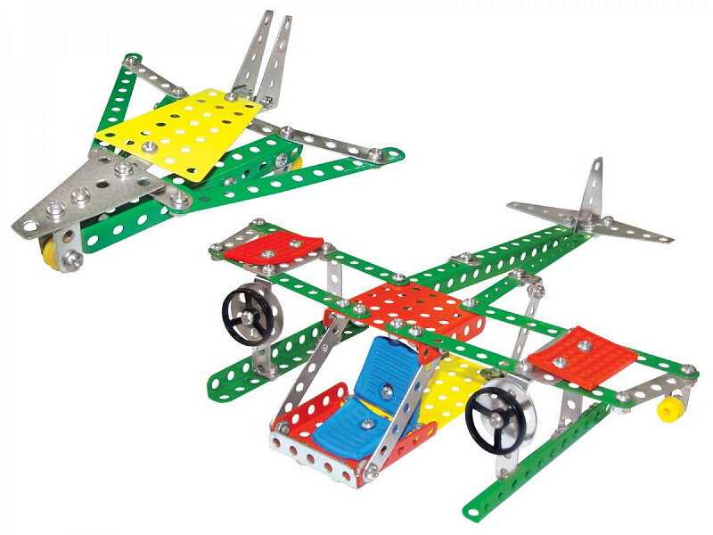 Конструктор металлический ТехноК Воздушный транспорт, 191 деталь, 8 моделей (1042) - фото №7