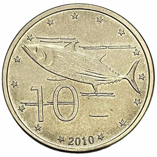 Острова Кука 10 центов 2010 г. бермудские острова 10 центов 1995 г