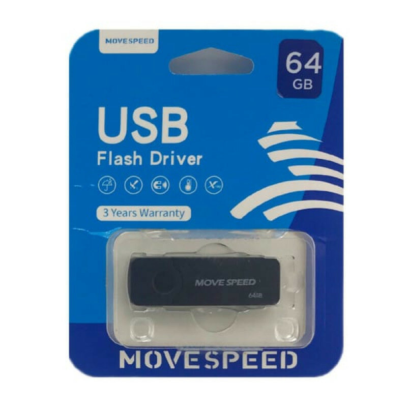 Накопитель USB 2.0 64GB Move Speed KHWS1 черный - фото №18