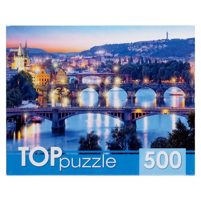 TOPpuzzle-500 "Итальянские мосты" (КБТП500-6807) Рыжий кот - фото №2
