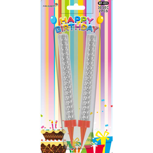 Свечи для торта фонтан 10 см 30 секунд Набор свечей для праздника 2 шт 250₽