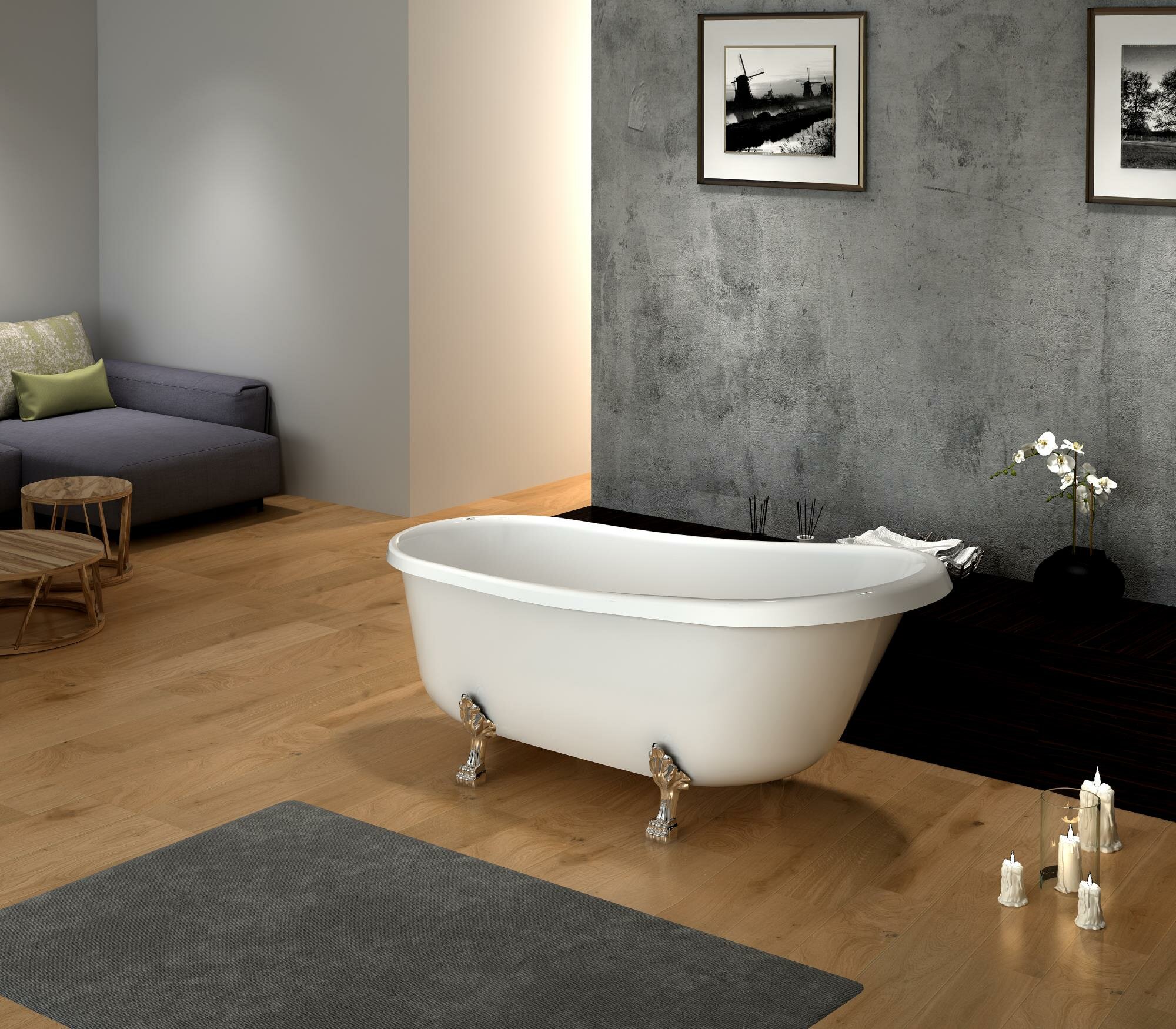 Ванна акриловая BELBAGNO BB04