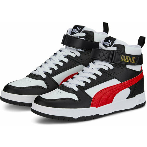 фото Кеды puma rbd game, полнота f (eu)/ на среднюю стопу, размер 7 uk, белый, черный