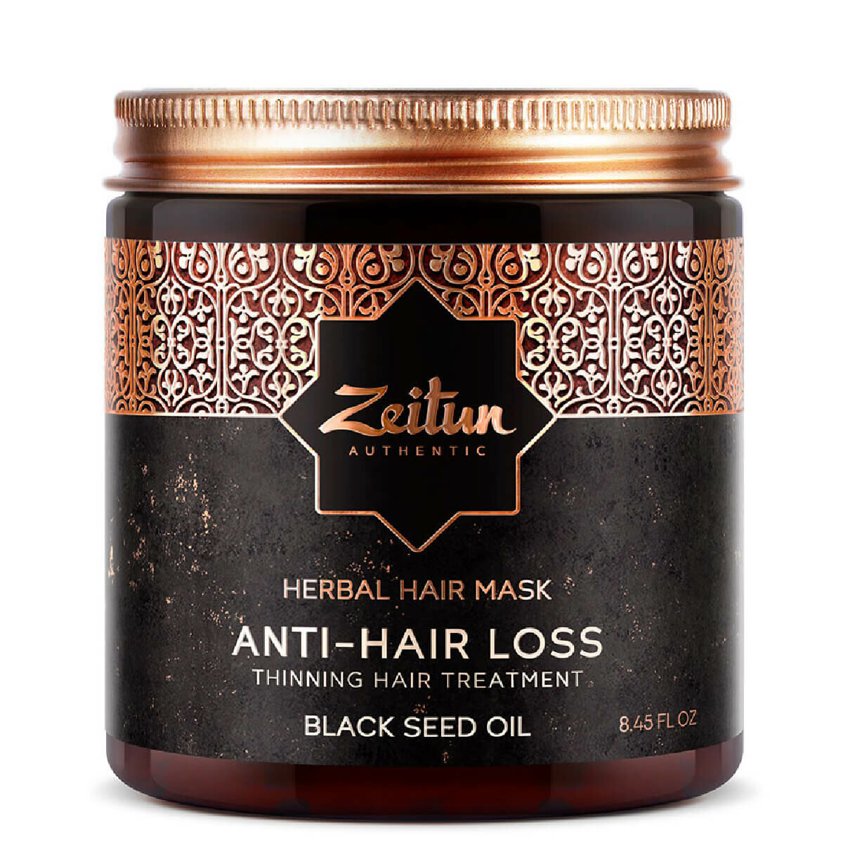 Укрепляющая фито-маска с маслом черного тмина против выпадения волос Anti-Hair Loss, 250 мл ZEITUN - фото №9