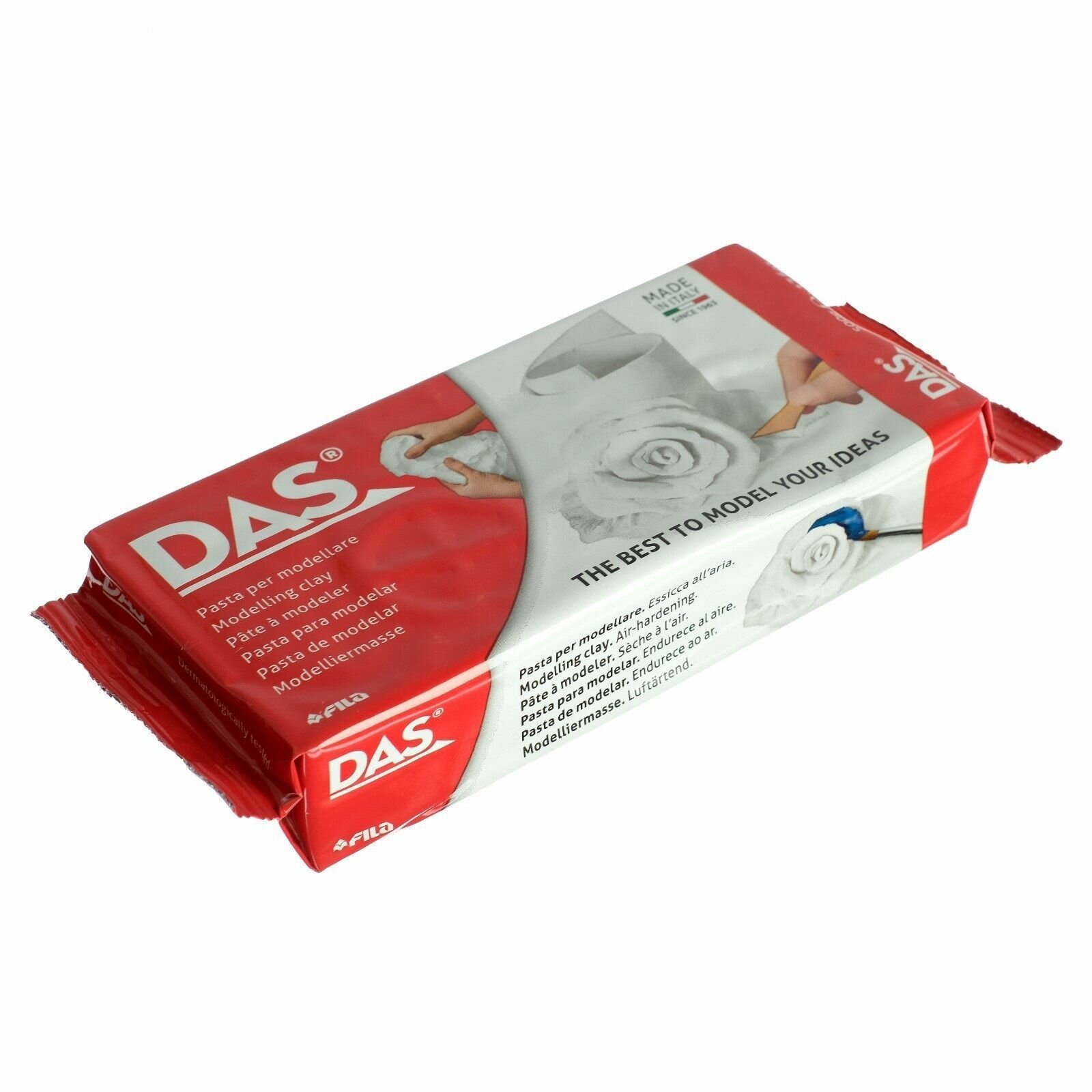"DAS" Модельная масса отвердевающая на воздухе 500 г белый