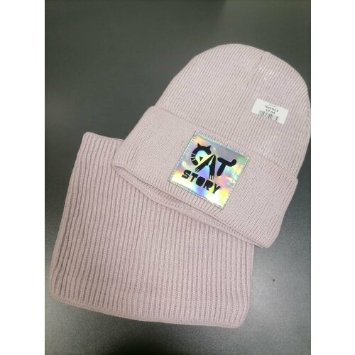 фото Шапка , размер 52-54, фиолетовый cassandra secret