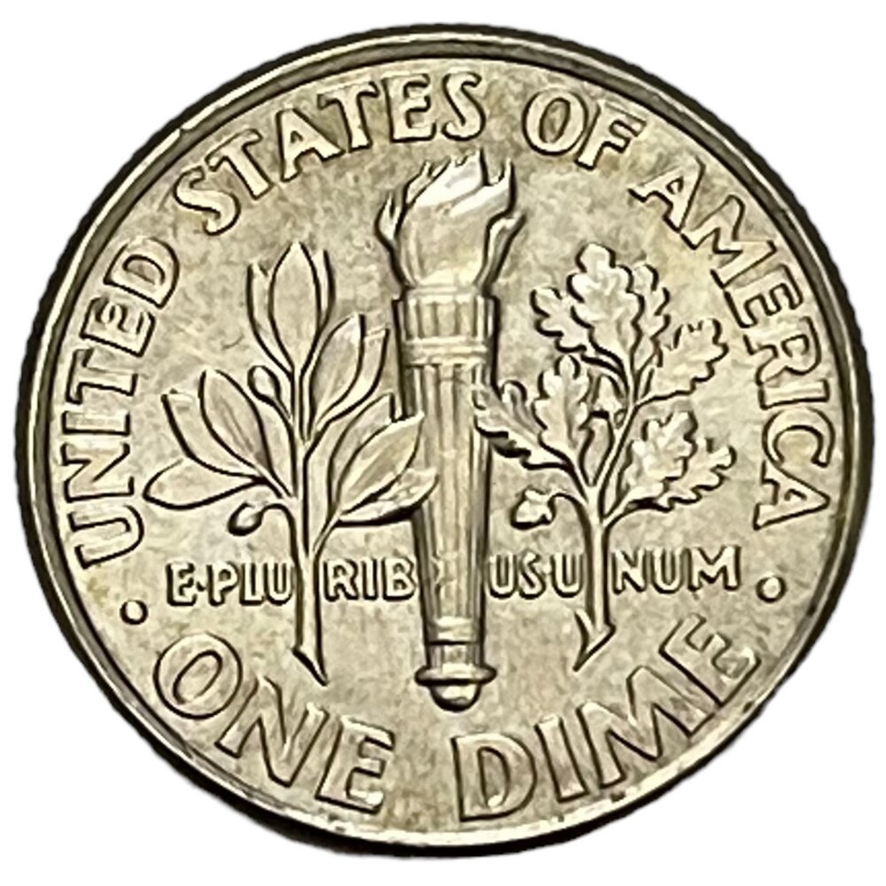 США 10 центов (1 дайм) 2007 г. (Dime, Рузвельт) (P)