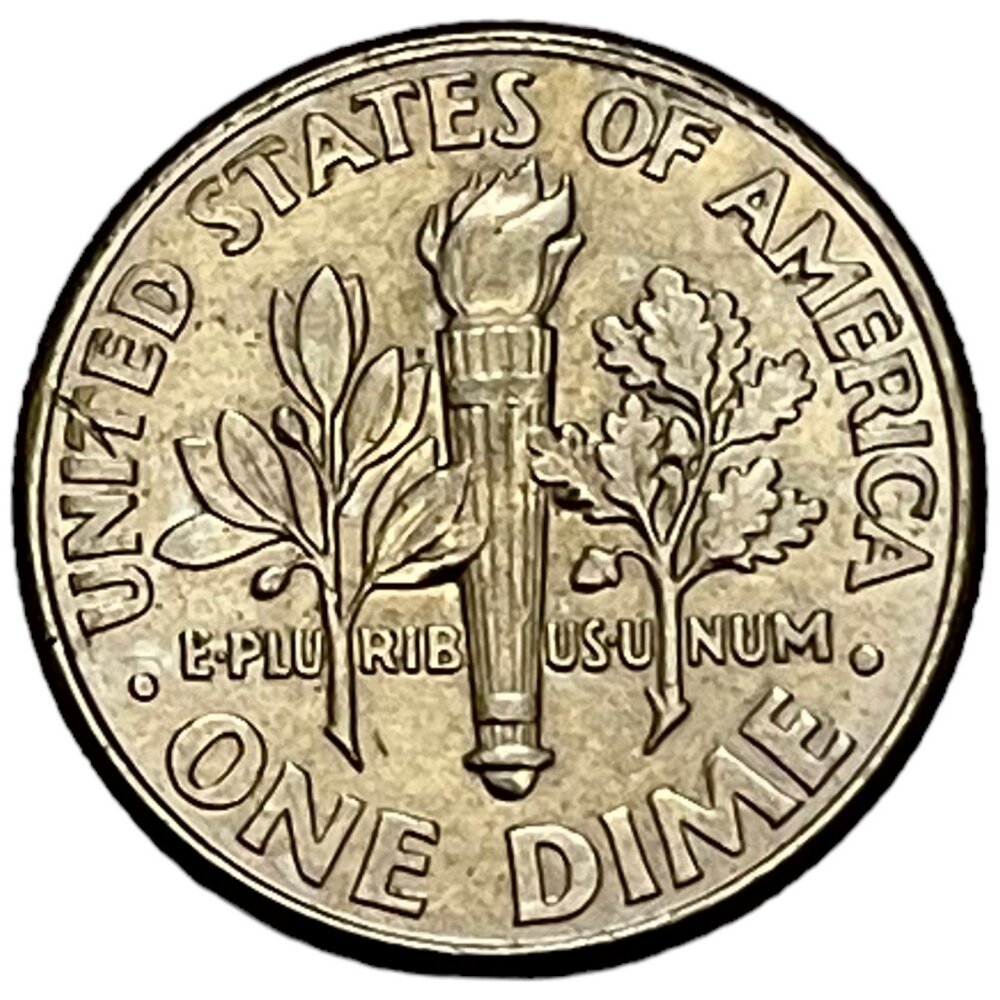 США 10 центов (1 дайм) 1999 г. (Dime, Рузвельт) (D)