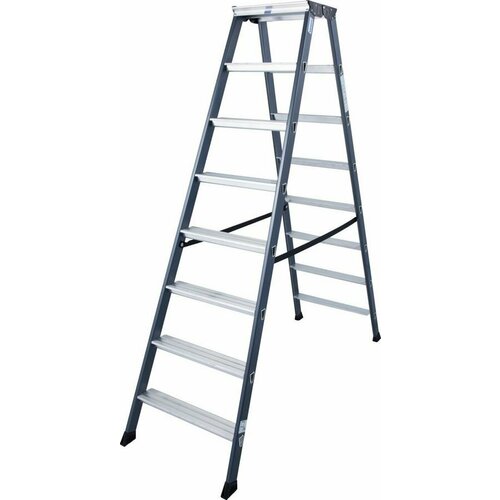 Двухсторонняя Анодированная Стремянка Krause Sepro D 2X8 125859