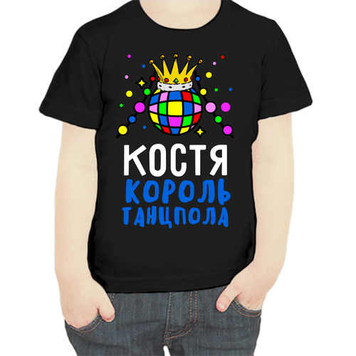 фото Футболка , размер 104, черный нет бренда