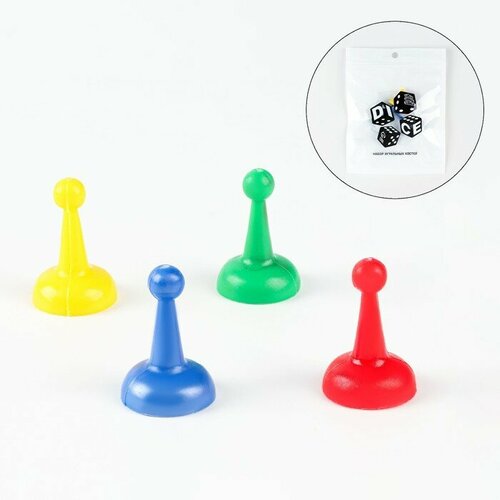 Фишки для настольной игры 25 х 15 х 15 см набор 4 шт 183₽