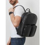 Рюкзак мужской кожаный для ноутбука - изображение