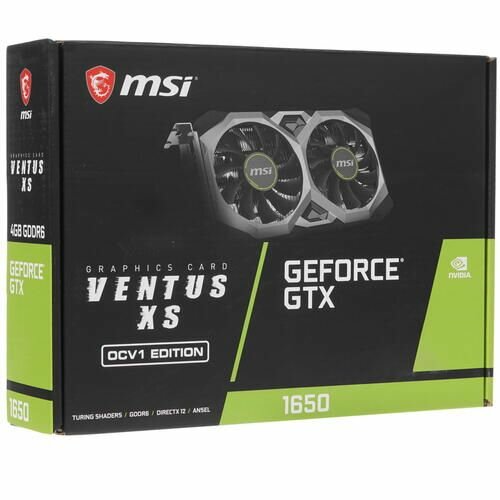 Видеокарта MSI GeForce GTX 1650 (D6 VENTUS XS OCV1 4GB)