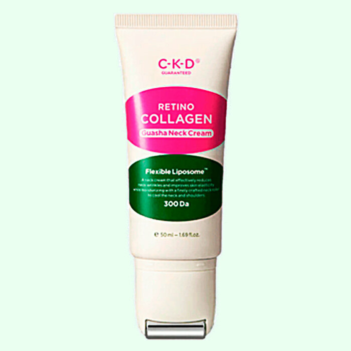 CKD Крем для шеи омолаживающий. Retino collagen small molecule 300 guasha neck cream, 50 мл.