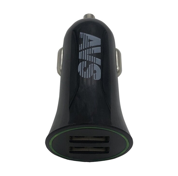 Автомобильное зарядное устройство AVS UC-522 (USB 2 порта 2.4 А, чёрный) Black Edition A07982S