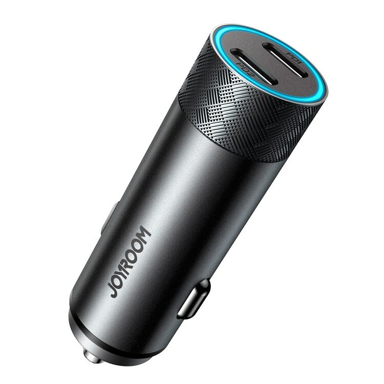 фото JOYROOM Автомобильное ЗУ 50Вт Двойной порт PD Серое JR-CL13