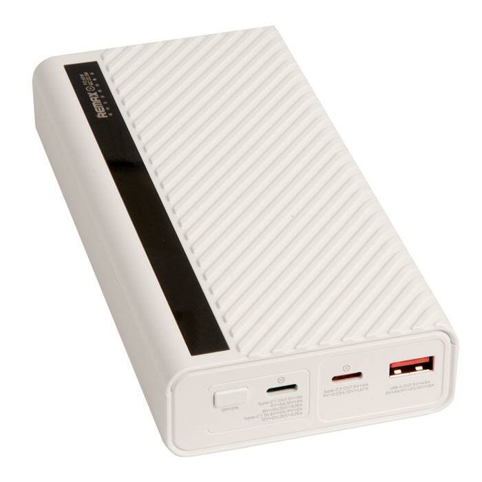 Внешний аккумулятор REMAX RPP-272 Hunyo II PD 65W + QC 22.5W Multi-Compatible Fast Charging Power Bank, 3.0A, (22500mAh), white 6954851221111