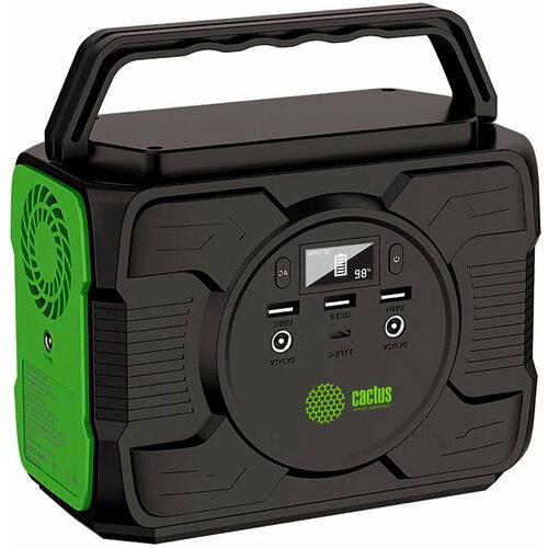Мобильный аккумулятор Cactus CS-PCS144-EC5 40000mAh 21A 2xUSB черныйзеленый 1209700₽