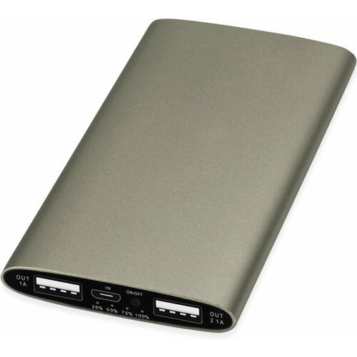 Портативное зарядное устройство Мун с 2-мя USB-портами 4400 mAh бронзовый 220300₽