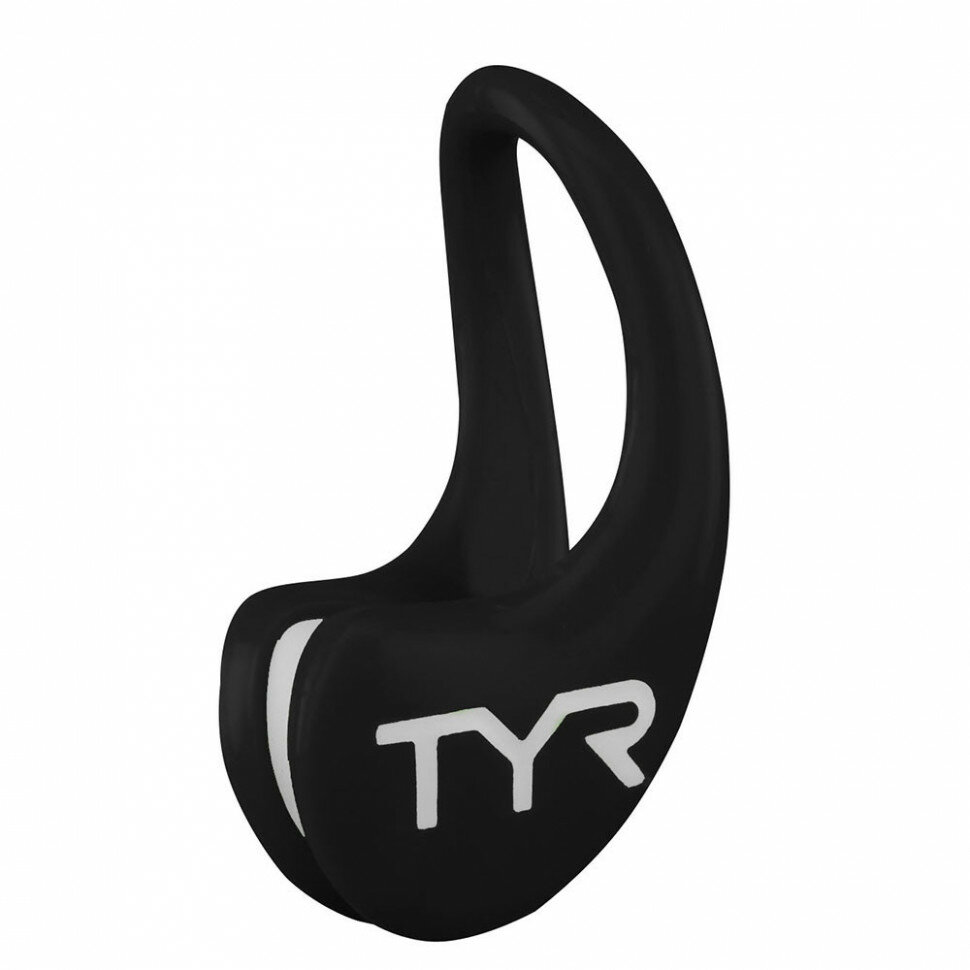 Зажим для носа TYR Latex Swim Clip, LERGO-001, one size, силикон, черный
