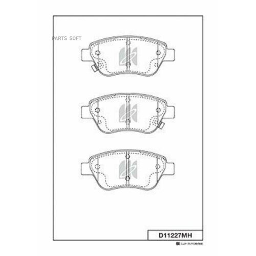 KASHIYAMA D11227MH Disk Brake Pads 2830₽