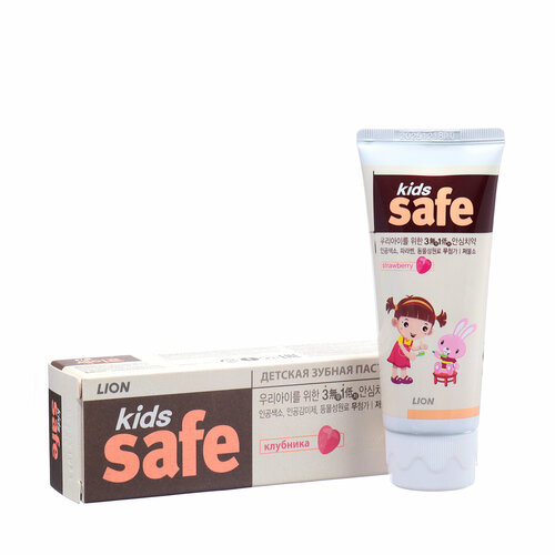 Зубная паста детская Клубника Kids safe, 90 г