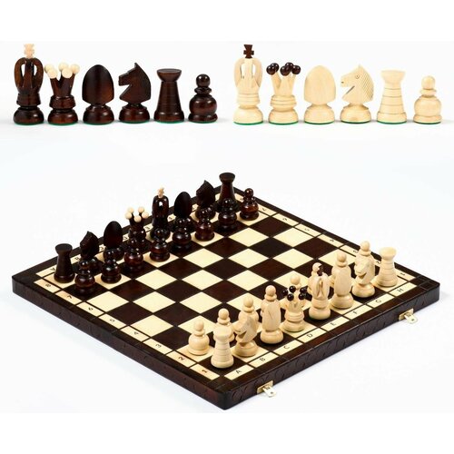 Шахматы Королевские, 44 х 44 см, король h 8 см, пешка h-4.5 см