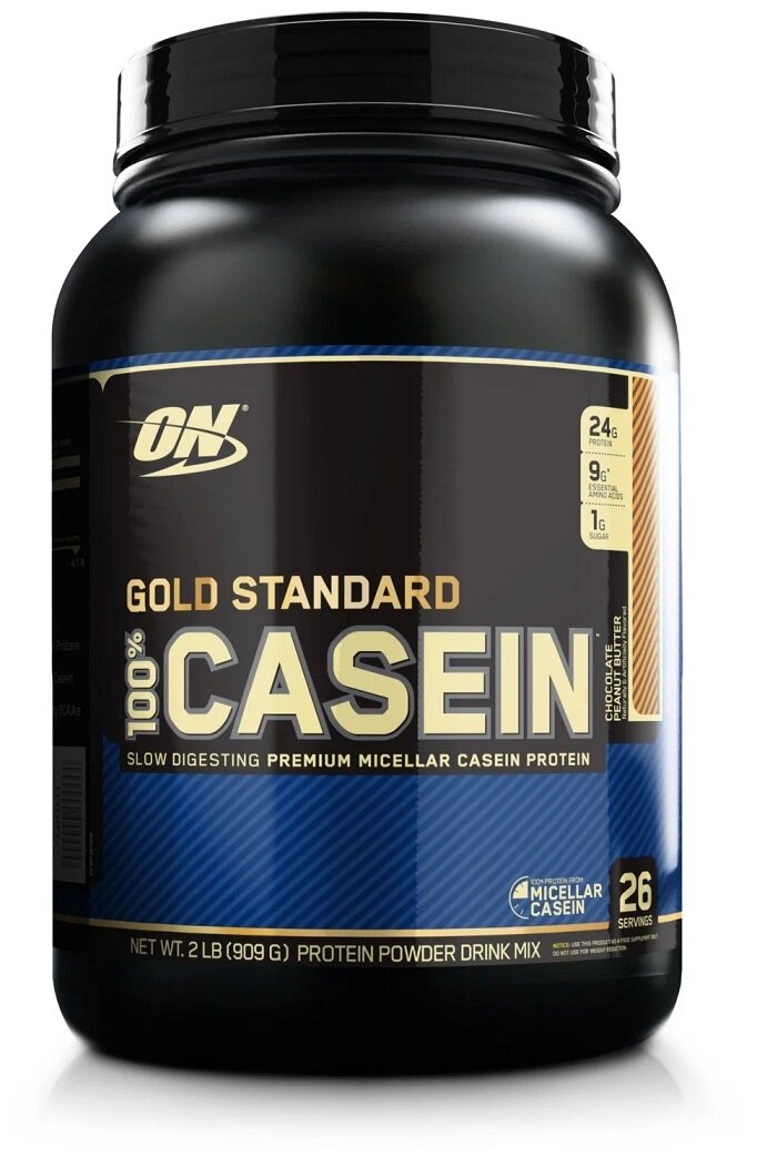 Optimum Nutrition 100% Casein Protein 825гр - 907гр 1.81lb - 2lb (Optimum Nutrition) Шоколадное арахисовое масло