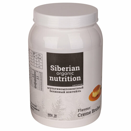 фото Мультикомпонентный белковый коктейль/протеин/ s.o.n. крем-брюле siberian organic nutrition