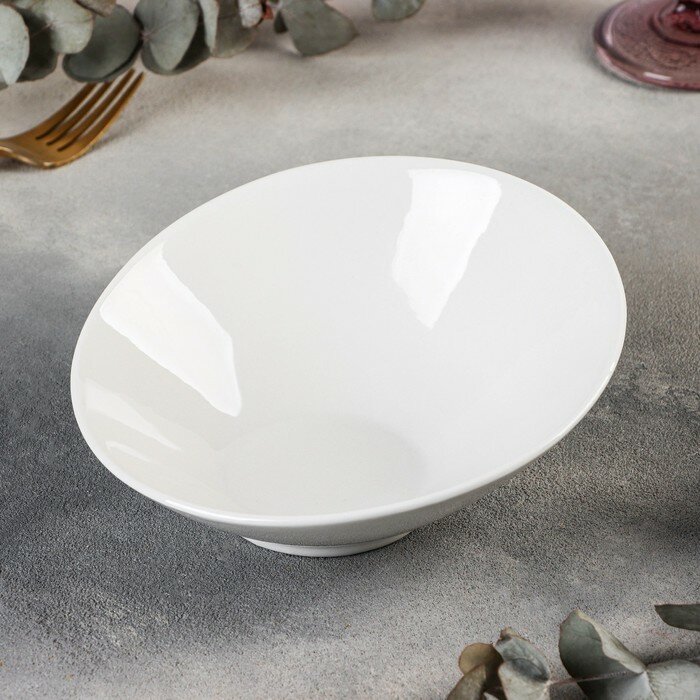 Салатник фарфоровый White Label, 300 мл, цвет белый