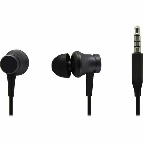 Наушники с микрофоном Xiaomi Mi In-Ear Headphones Basic Matte Black (шнур 1.25м)