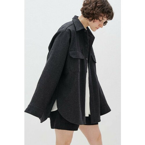 фото Рубашка уста к устам, размер one size, серый