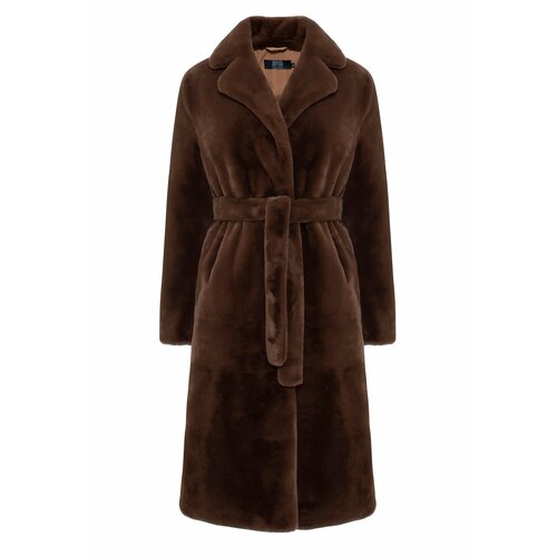 фото Шуба классика sas womanswear, размер xs(40-42), шоколадный