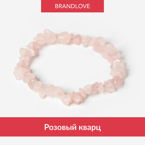 Браслет-нить BL Jewelry Crumble, кварц, лазурит, кварц розовый, янтарь, перламутр, агат, яшма, гранат, коралл, 1 шт., размер 21 см, розовый