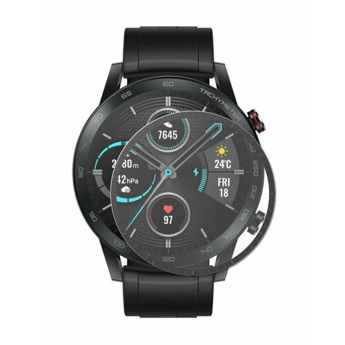 Стекло защитное BarnHollis Samsung Galaxy Watch 4 44mm Full screen 3D черный 306₽