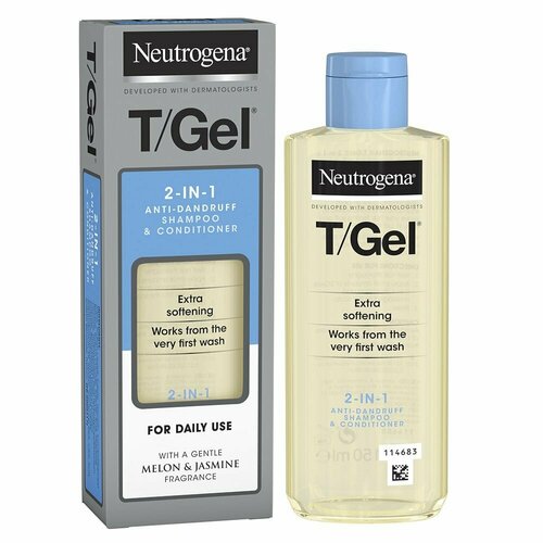 Neutrogena Шампунь-кондиционер против перхоти 2-в-1 T/Gel 2-in-1 Anti Dandruff Shampoo Plus Conditioner, 150мл