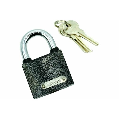 Навесной замок BOHRER ПД-32 автомат дужка сталь 5 мм 3 ключа 71010321 271₽