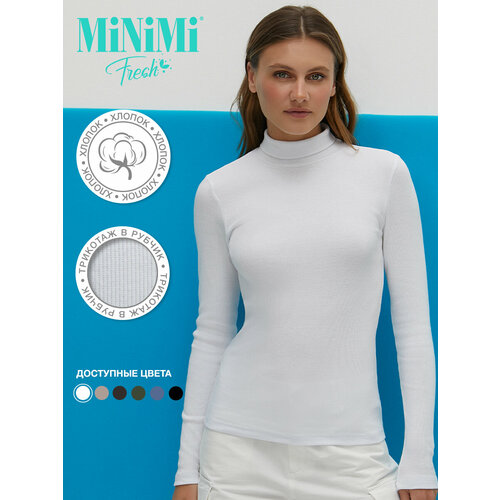 фото Водолазка minimi, размер 48 (l), белый