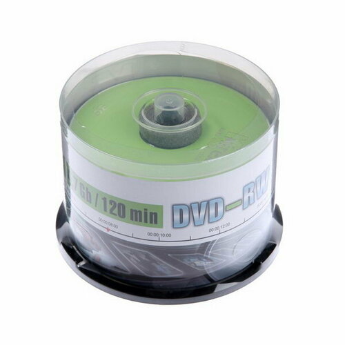 диск dvd rw brand 4 7 гб cake box 50 шт Диск DVD-RW Brand, 4.7 Гб, Cake Box, 50 шт
