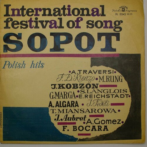 Виниловая пластинка Разные - International Festival Of Song