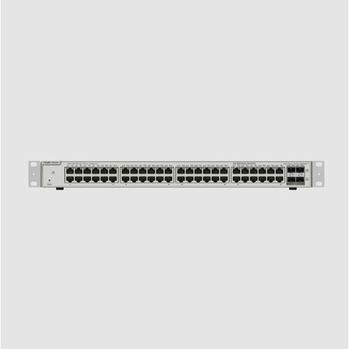 Коммутатор Ruijie Reyee 48-Port 10G L2 Managed Switch 48 Gigabit RJ45 Ports4 10G SFP Slots19ch Rack-mountable Steel Case 5139000₽