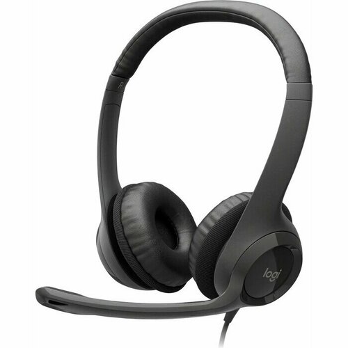Гарнитура Logitech Headset H390 USB black 981-000803 5168₽