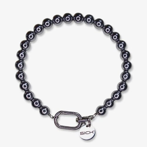 Чокер 2SICK, гематит, длина 37 см, серебристый